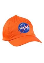 Kid's Orange Astronaut Cap Alt 2