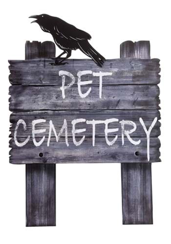 30-Inch Pet Cemetery Witch Way Sign Decoration | Halloween Signs