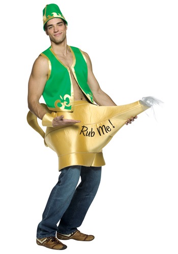 Well-Endowed Genie and Lamp Mens Costume