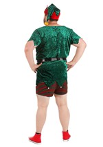 Mens Plus Size Sexy Christmas Elf Costume Alt 2