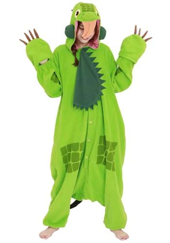 Green Iguana Kigurumi Costume for Adults | Animal Costumes