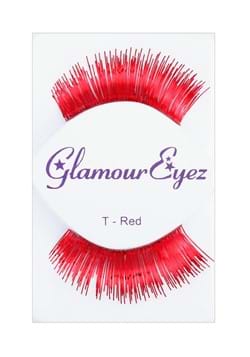 Womens Red Glamour Eyelashes