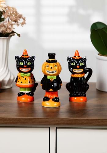 Set of Three 6 Inch Vintage Inspired Halloween Figurines