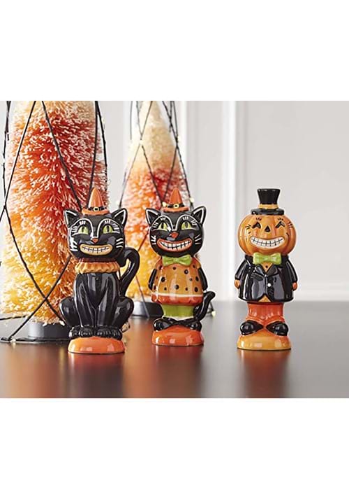 6" Set of 3 Vintage Inspired Halloween Figurines