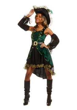 Ladies Zombie Pirate Costume Cutthroat Ghost Halloween Fancy Dress Adult Outfit 