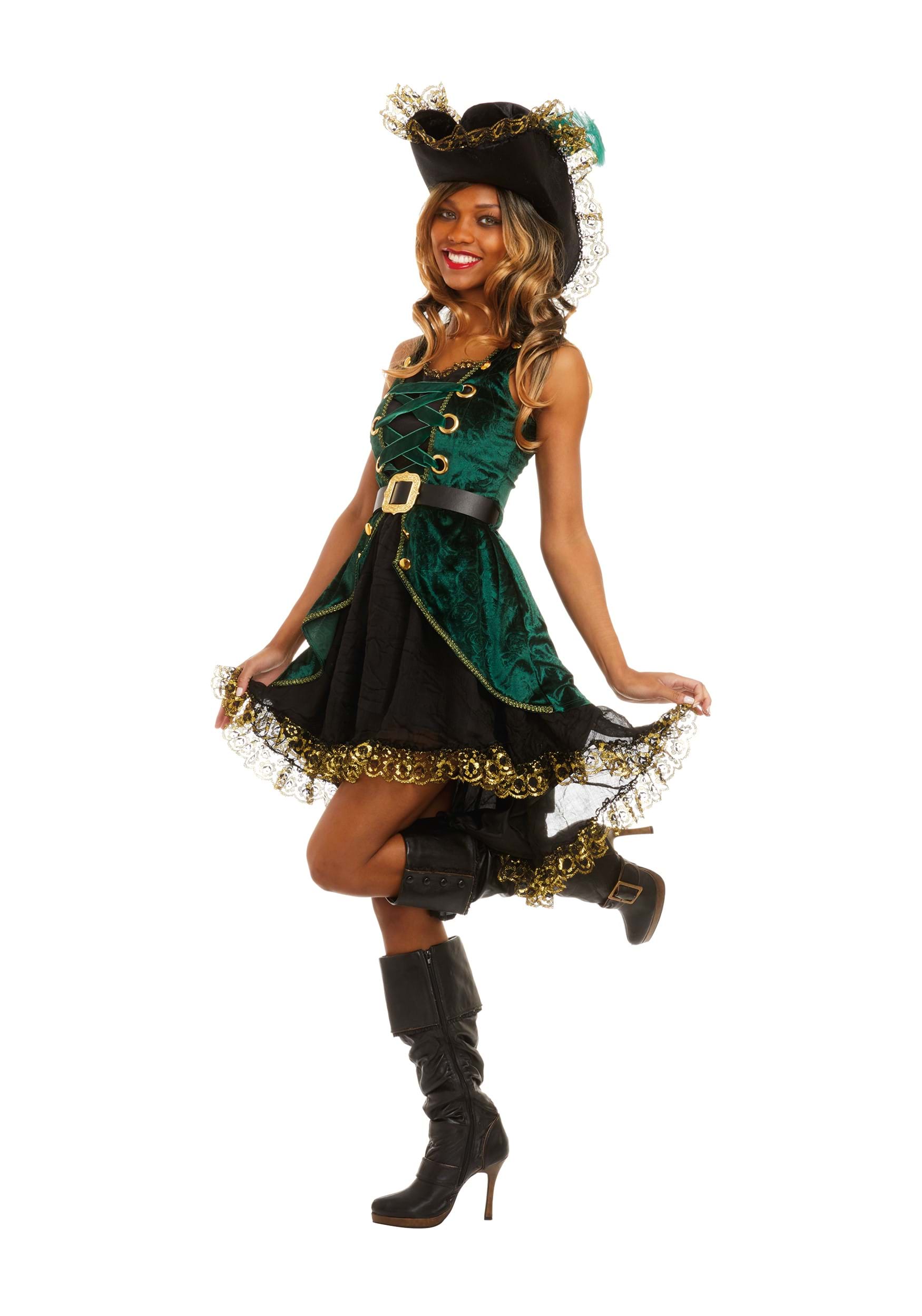 Emerald Pirate Women's Costume