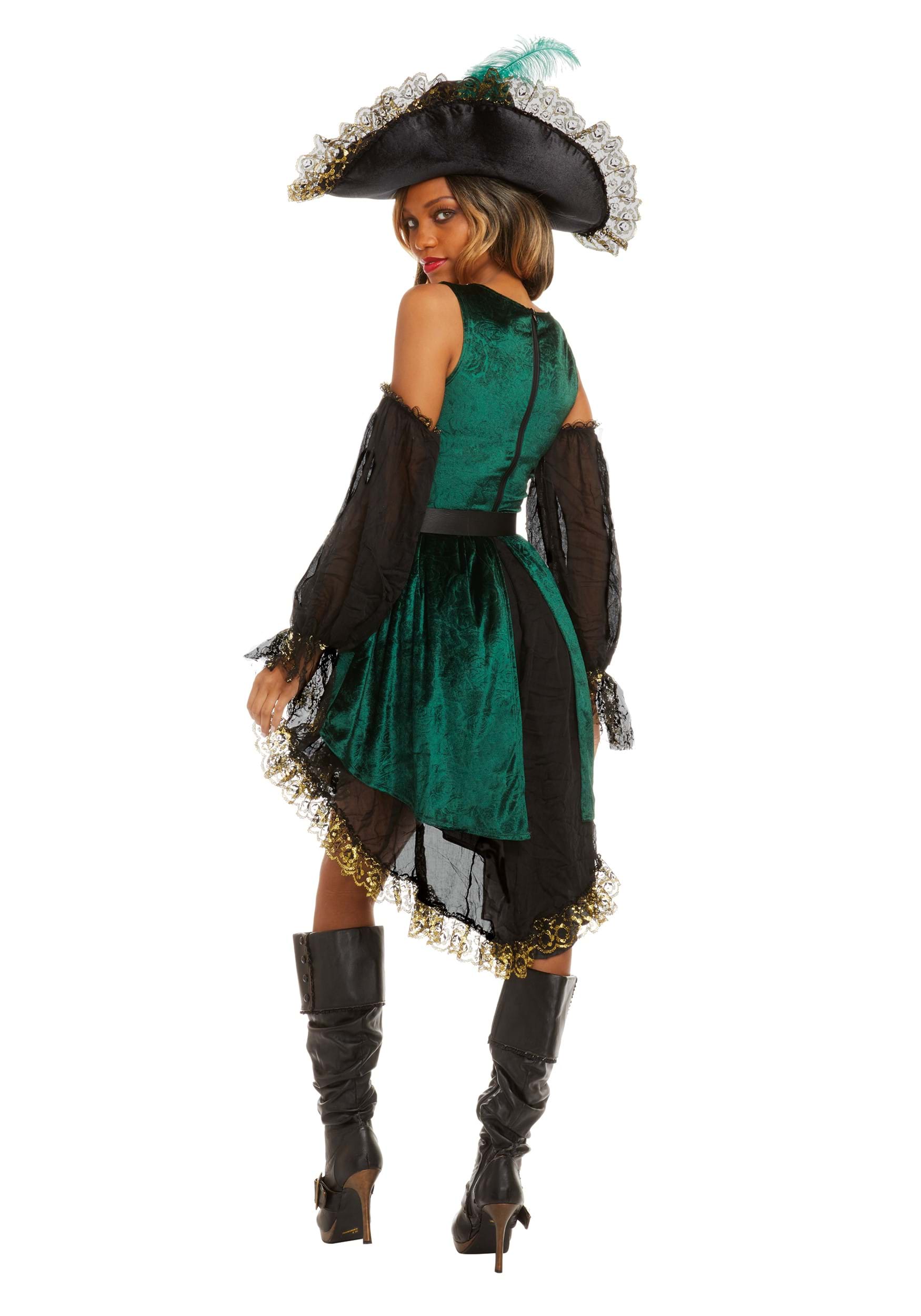Emerald Pirate Women's Costume