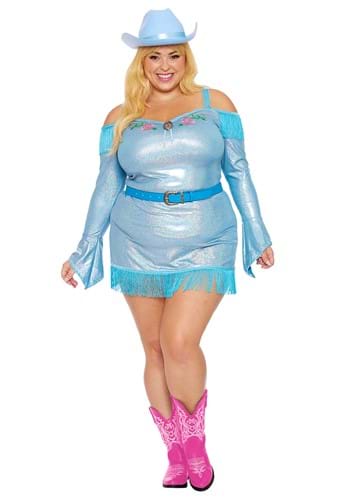 Women's Rhinestone Cowgirl Plus Size Costume