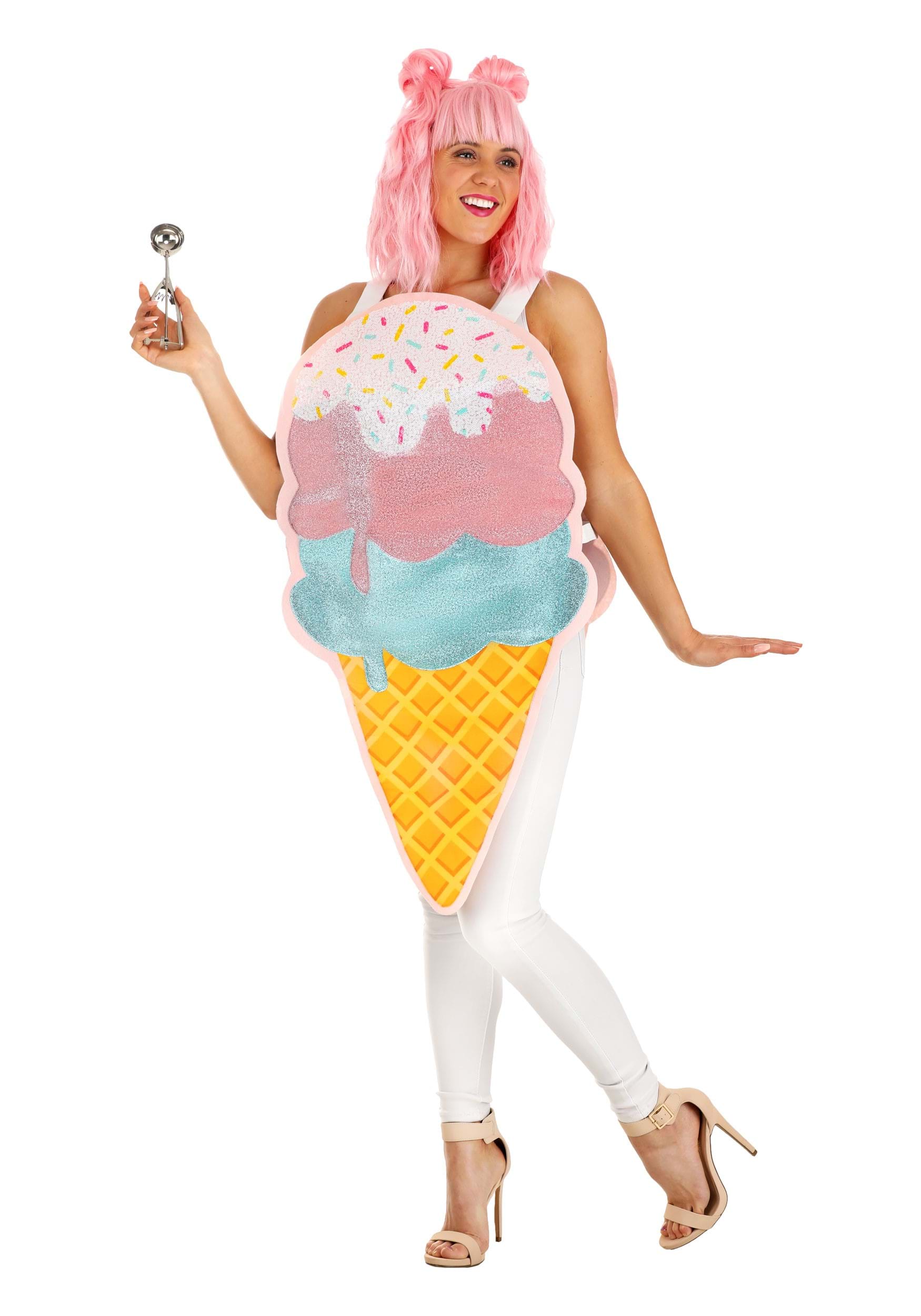 Sandwich Board Ice Cream Adult Costume | Easy Halloween Costumes