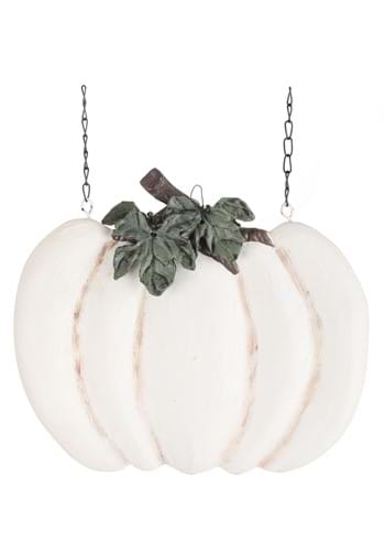 10 Inch Whitewashed Pumpkin Arrow Figure