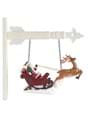 8" Santa Riding Sleigh w/Reindeer Arrow Figure