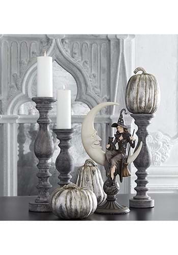 20-Inch Sitting Witch with Crescent Moon Decoration | Witch Decorations