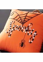 12" Orange Halloween Pillow W/ Black and White Emb Alt 1