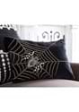 Black Velvet Pillow with Chain Web and Beaded Spider Alt 1
