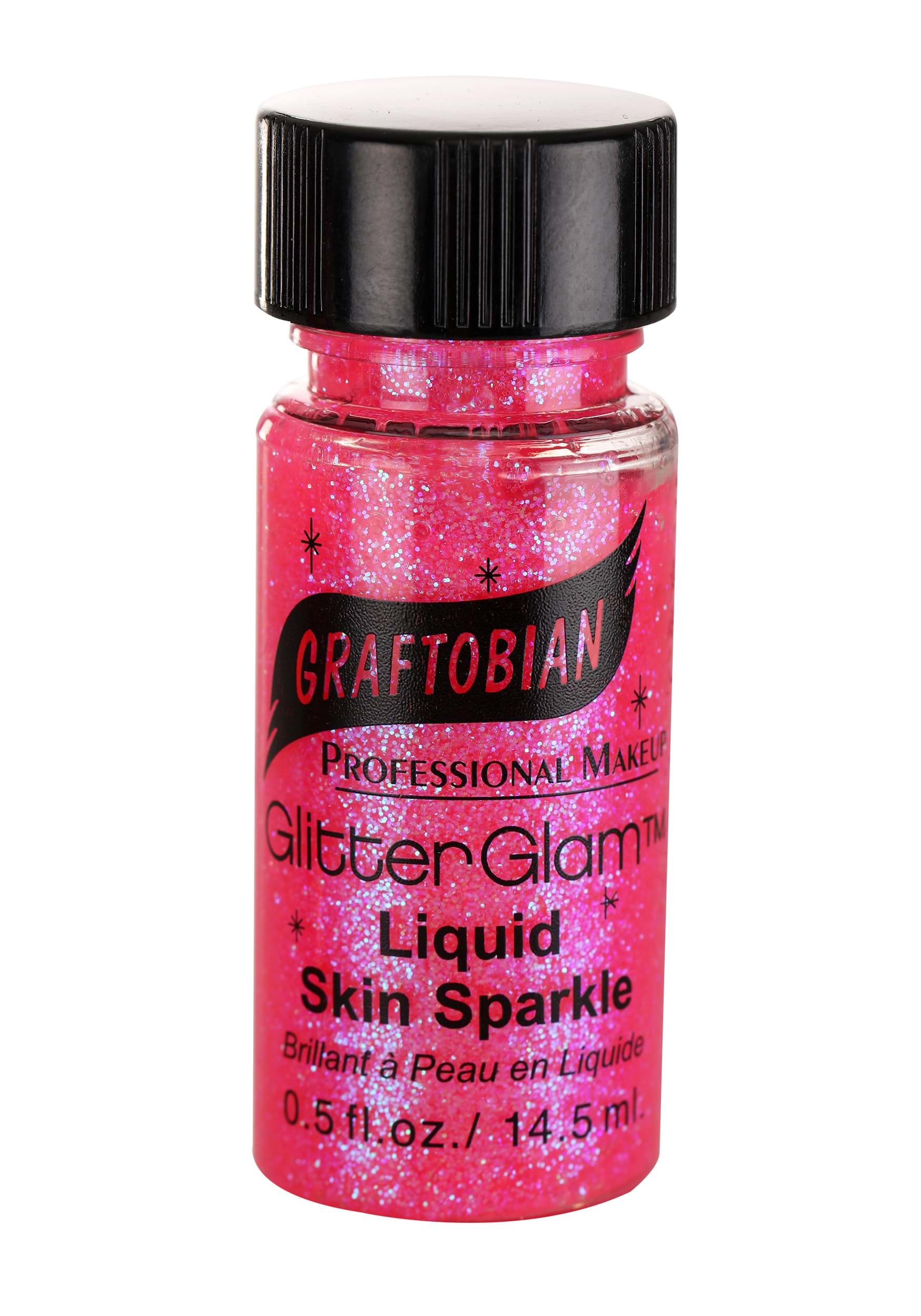 GLITTERGLAM 0.5OZ Pink Liquid Liquid Glitter Maquillaje Multicolor