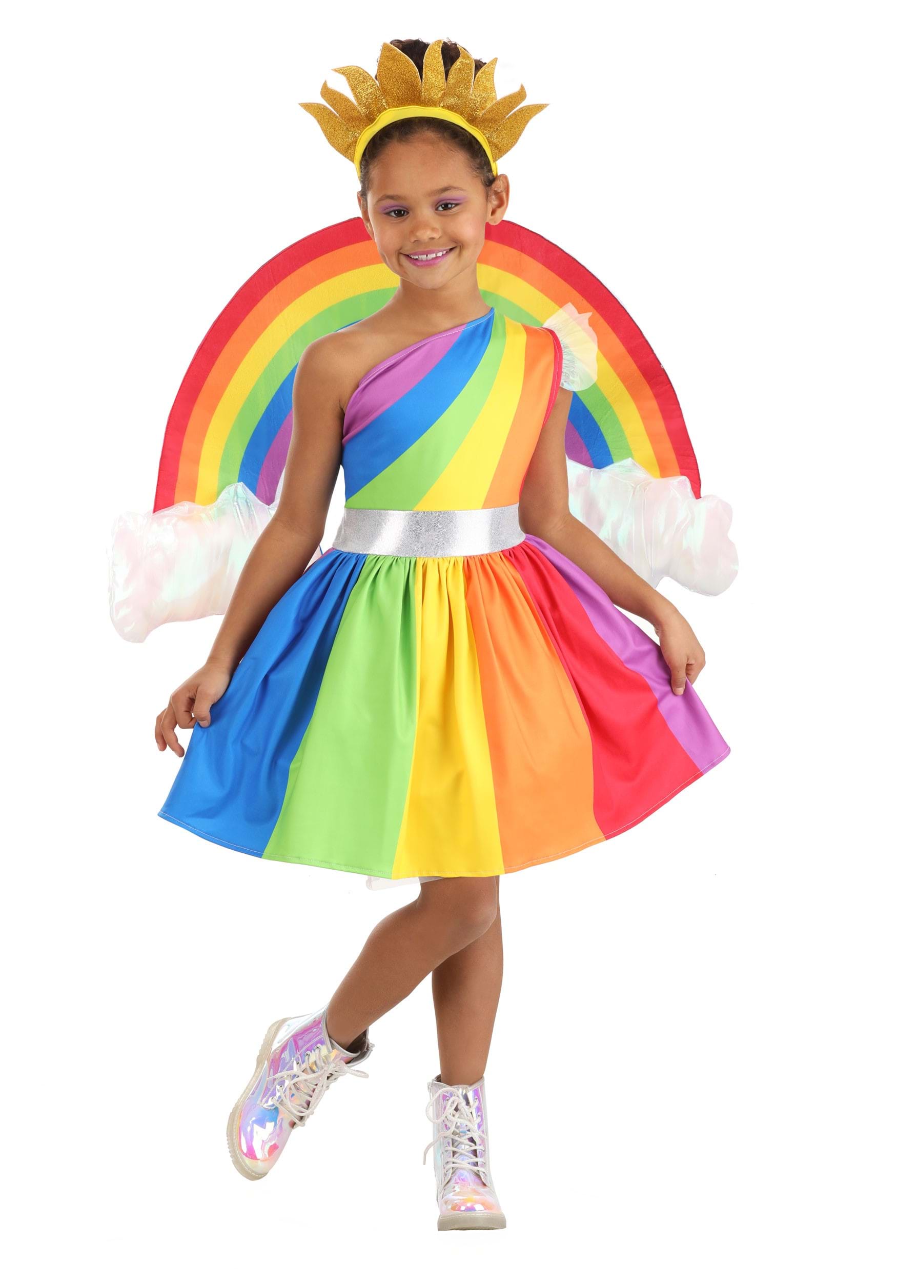 Pride Adult Rainbow Fancy Dress Costume Accessory Women LGBT Party Parade  UK | eBay
