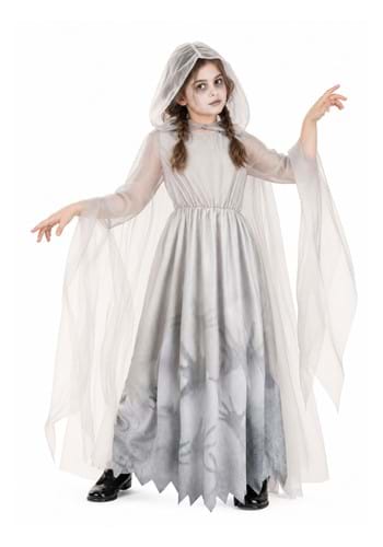 Girls Lady White Ghost Costume Dress New UPD 1