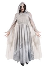 Adult Lady in White Ghost Costume Alt 1