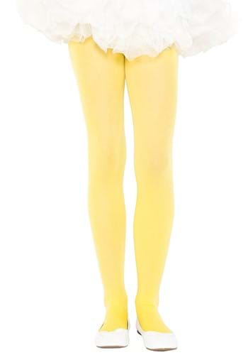 Girls Yellow Opaque Tights UPD