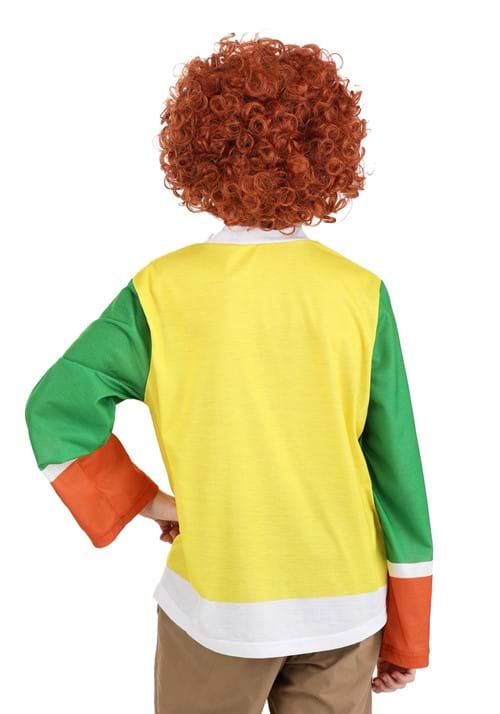 Kids Hotel Transylvania Dennis Costume Kit - Includes Shirt & Red Curly Wig (Size Small)