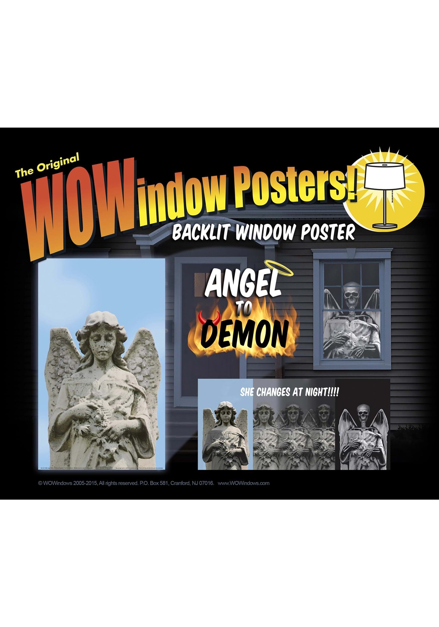 Light Changing Angel To Demon Window Poster Decoration