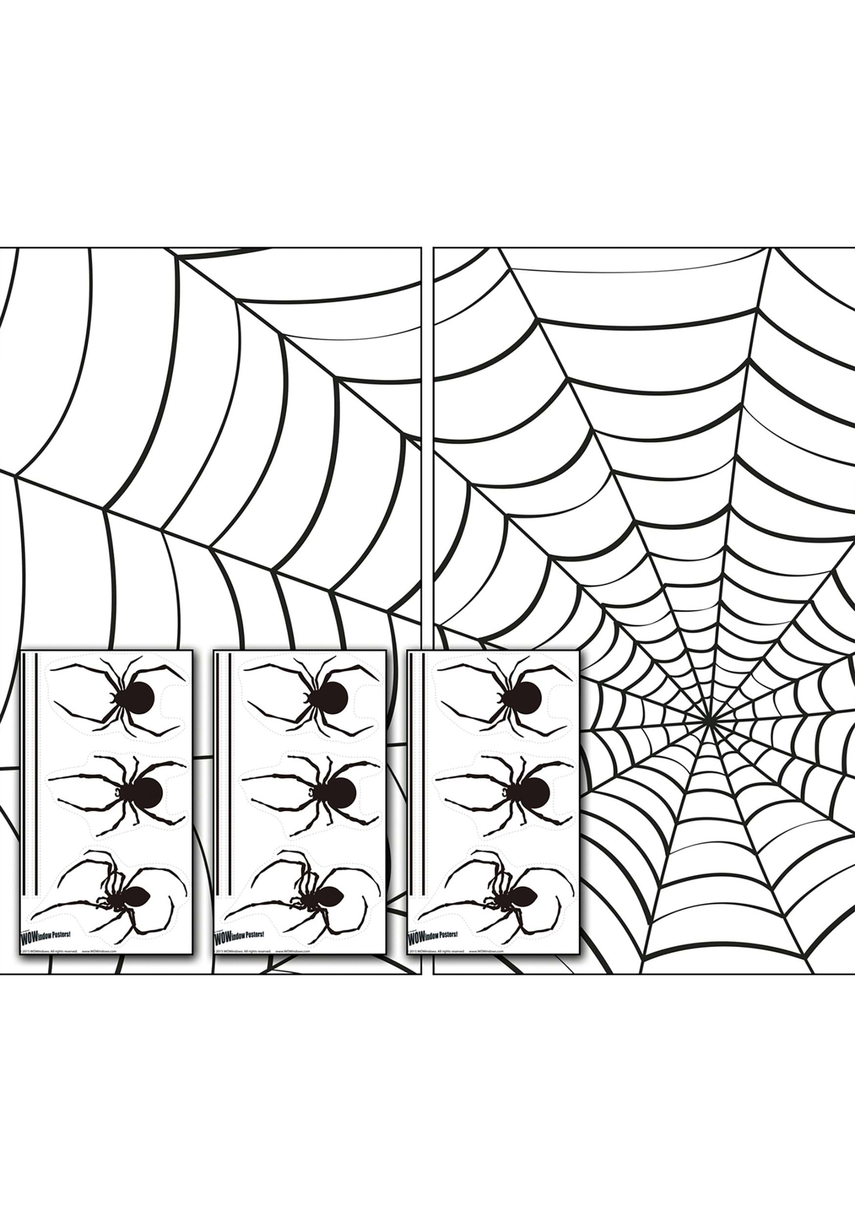 Haga una escena Spider Stickers & Webs Halloween Decoration Multicolor Colombia