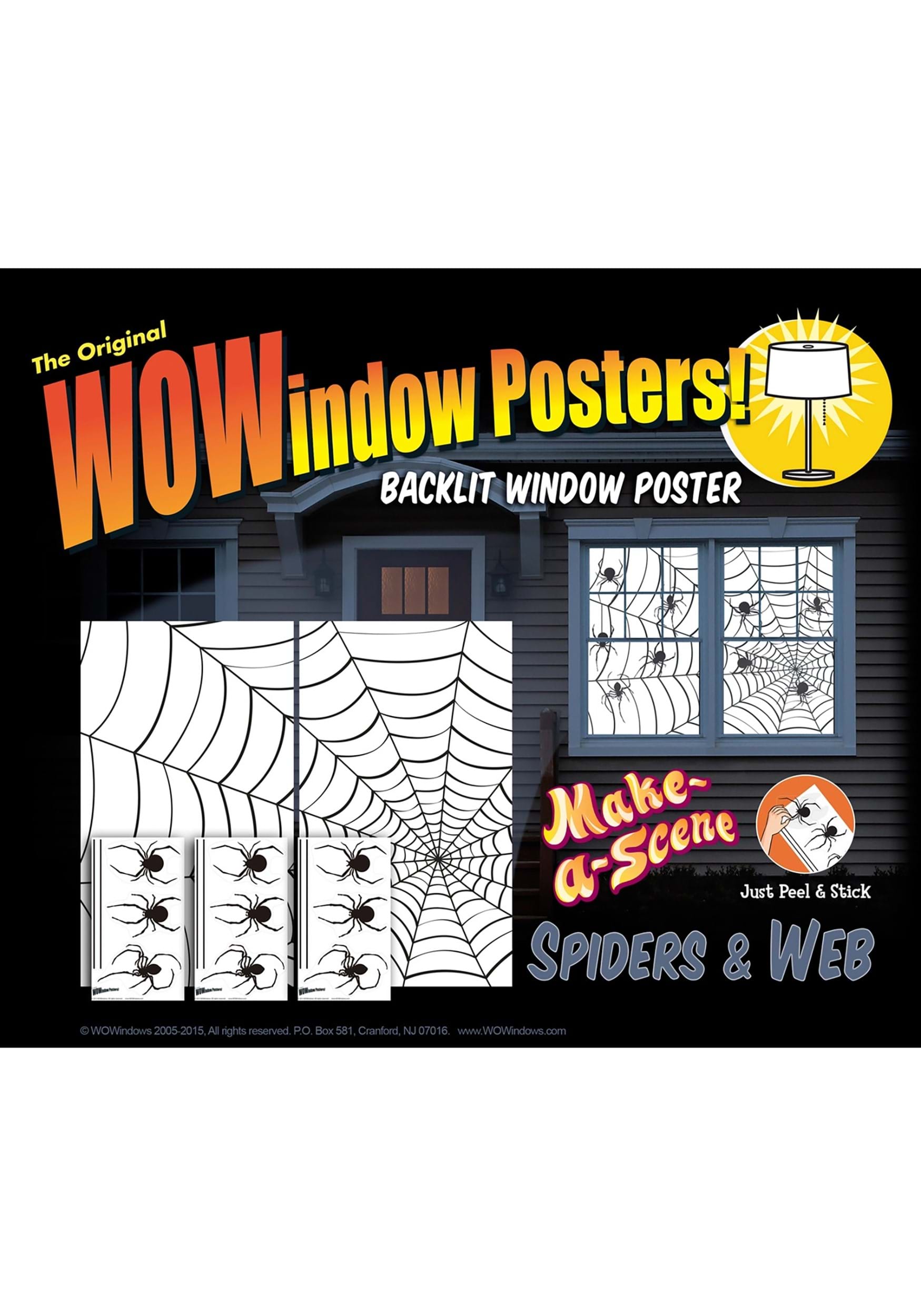 Spider Stickers & Webs Make A Scene Decoration