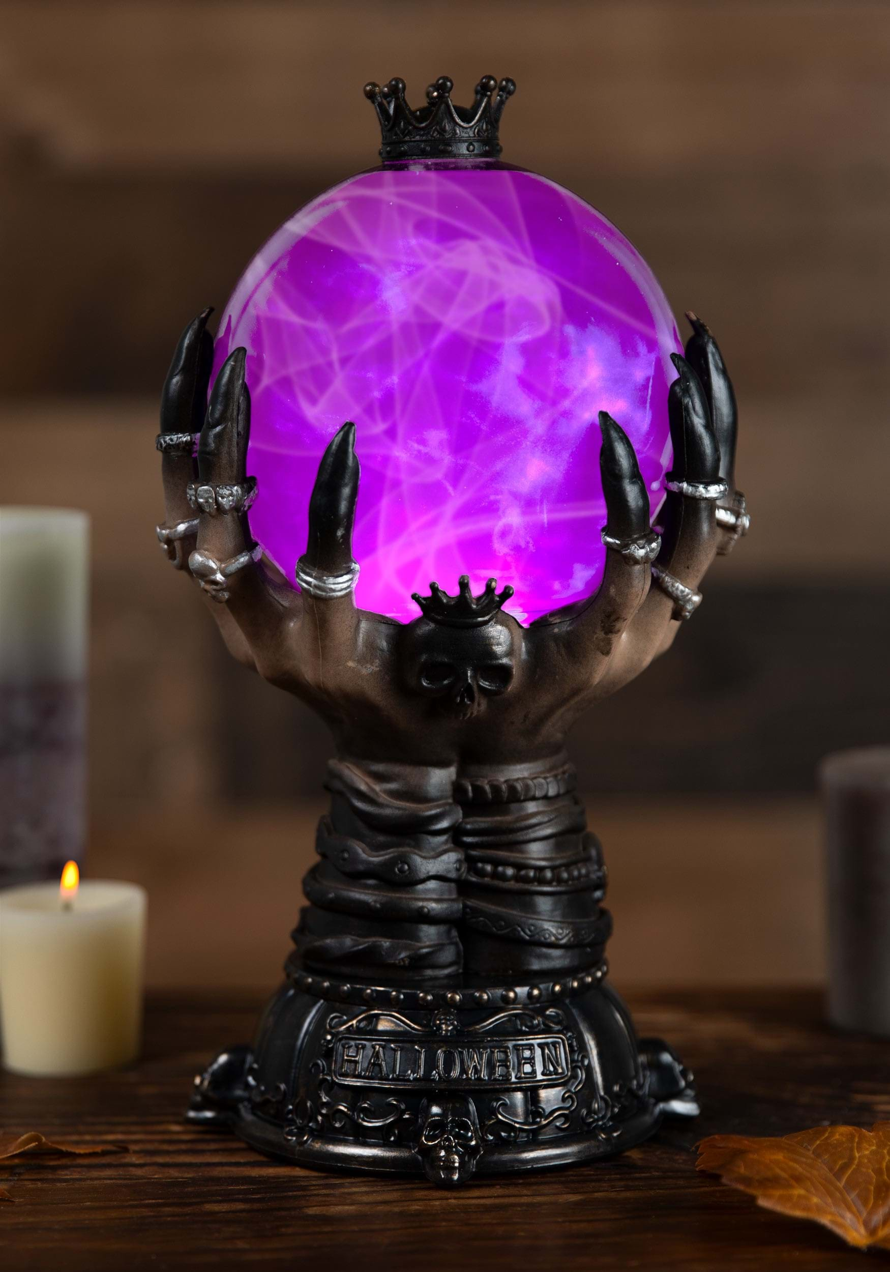 light up halloween smoky globe