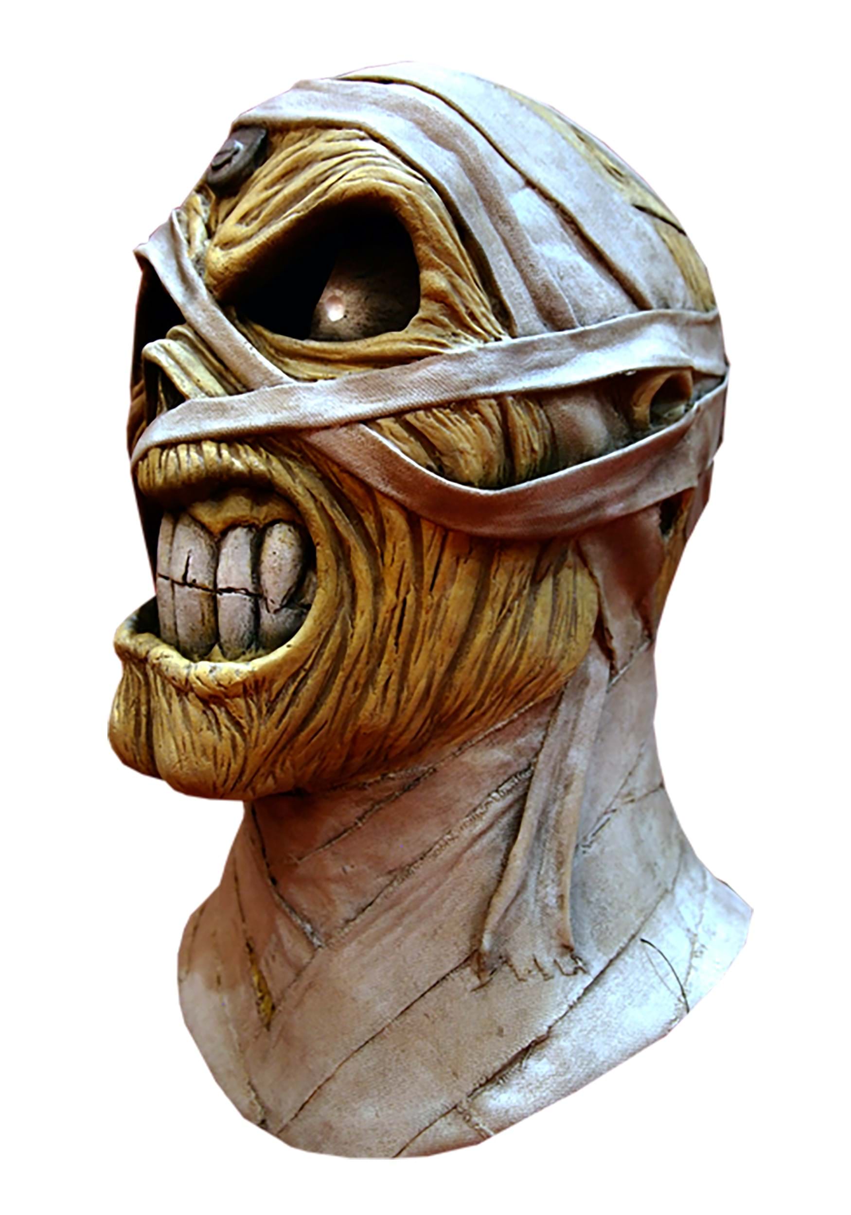 Маска над головой. Эдди Айрон мейден маска. Iron Maiden Eddie Mummy.