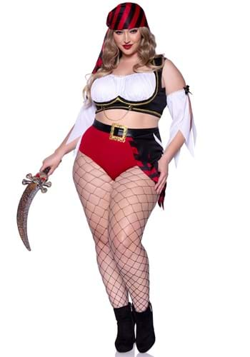 Adult Castaway Pirate Lady Costume Sexy Wench Fancy Dress Caribbean Size  8-16