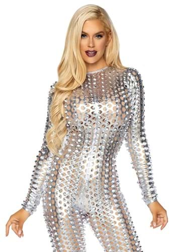 Women's Long Sleeved Iridescent Bodysuit