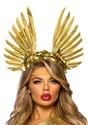 Golden Goddess Floral and Feather Headband