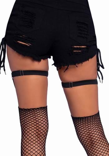 Spider Studded Thigh High Garter | Women's Thigh Highs
