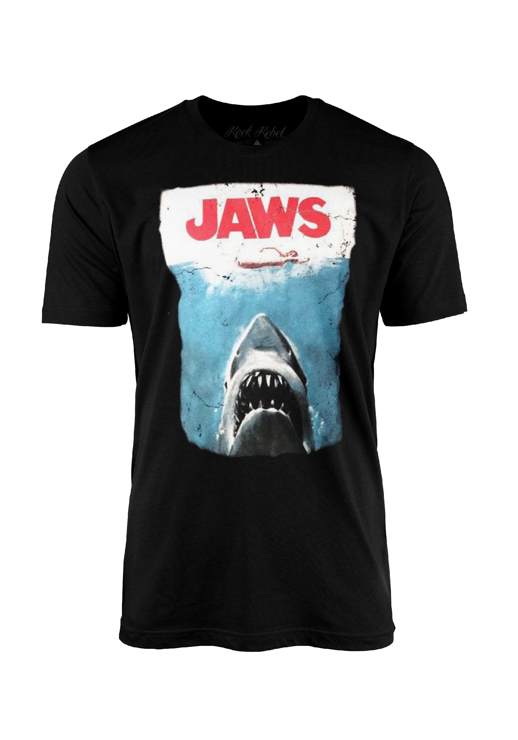 Camiseta gráfica de póster de la película Jaws Multicolor