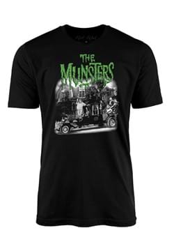 The Munsters Family Coach Graphic Adult T Shirt