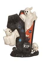 Ghost in Light Up Coffin Halloween Figure Decoration