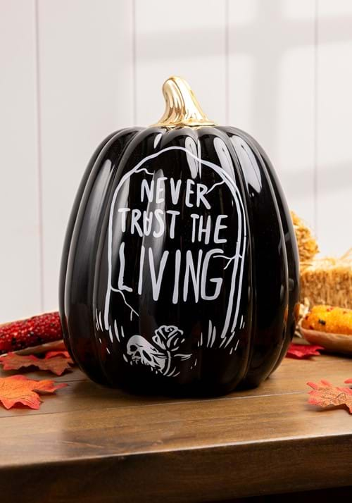 9 Inch Ceramic Tombstone Pumpkin Prop