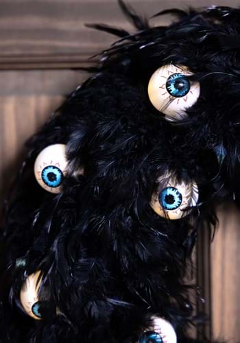 16-Inch Spooky Eyes Light Up Halloween Wreath Decoration | Halloween Wreath