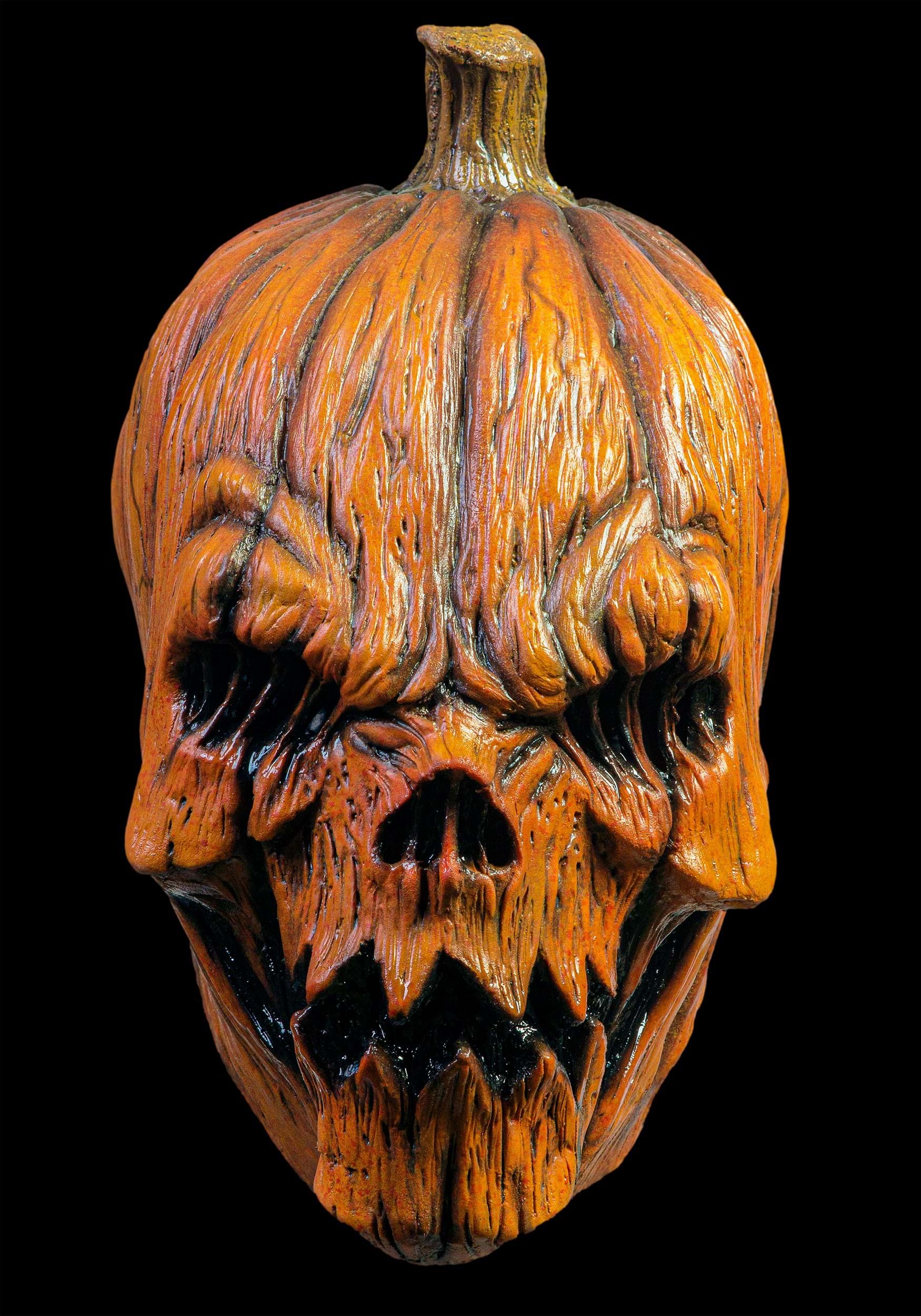 Scary Pumpkin Mask Halloween Cosplay Costume Accessory, Latex Pumpkin Head  Party