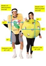 Adult Pickleball Paddle & Ball Couples Costume Alt 3