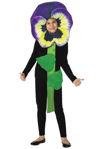 Kids Purple Pansy Costume