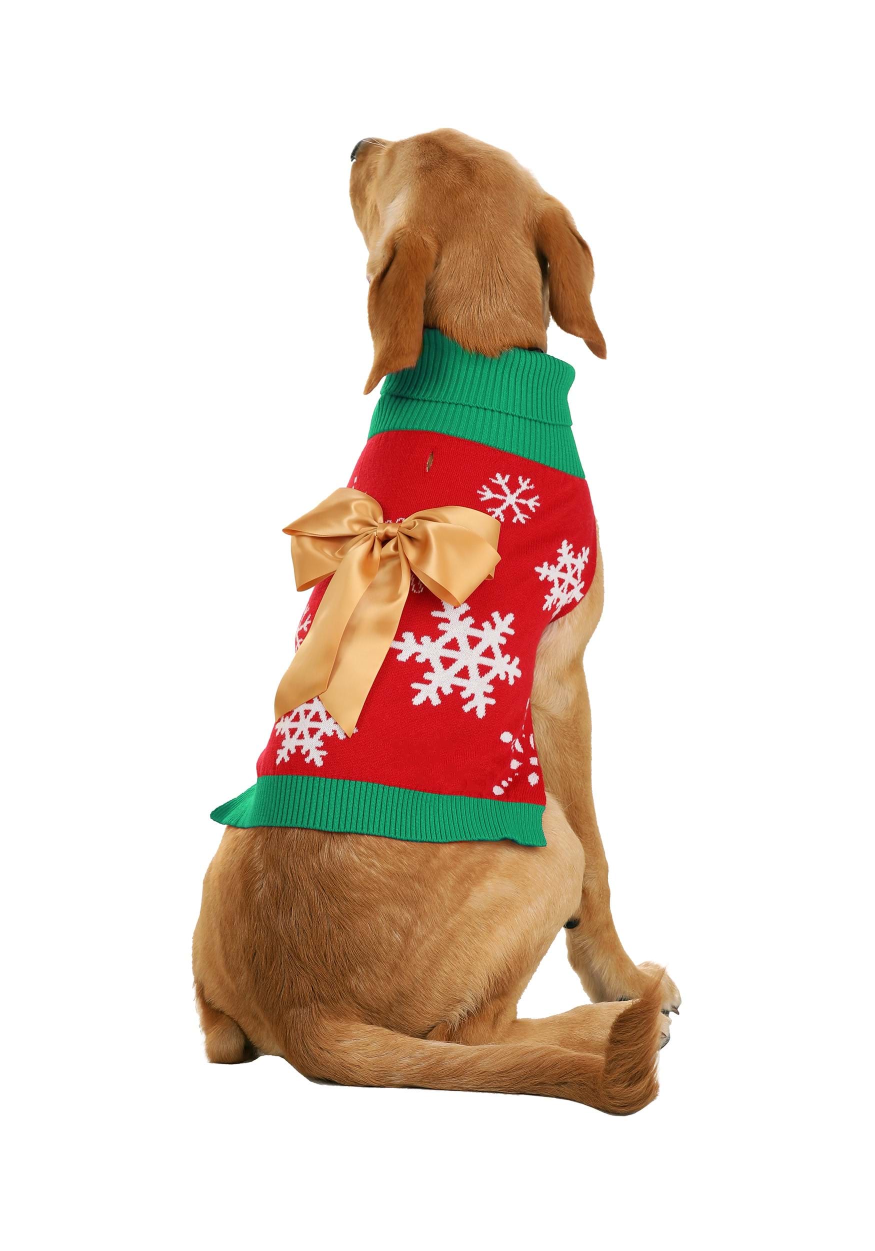 Christmas Present Pet Sweater | Pet Holiday Sweaters