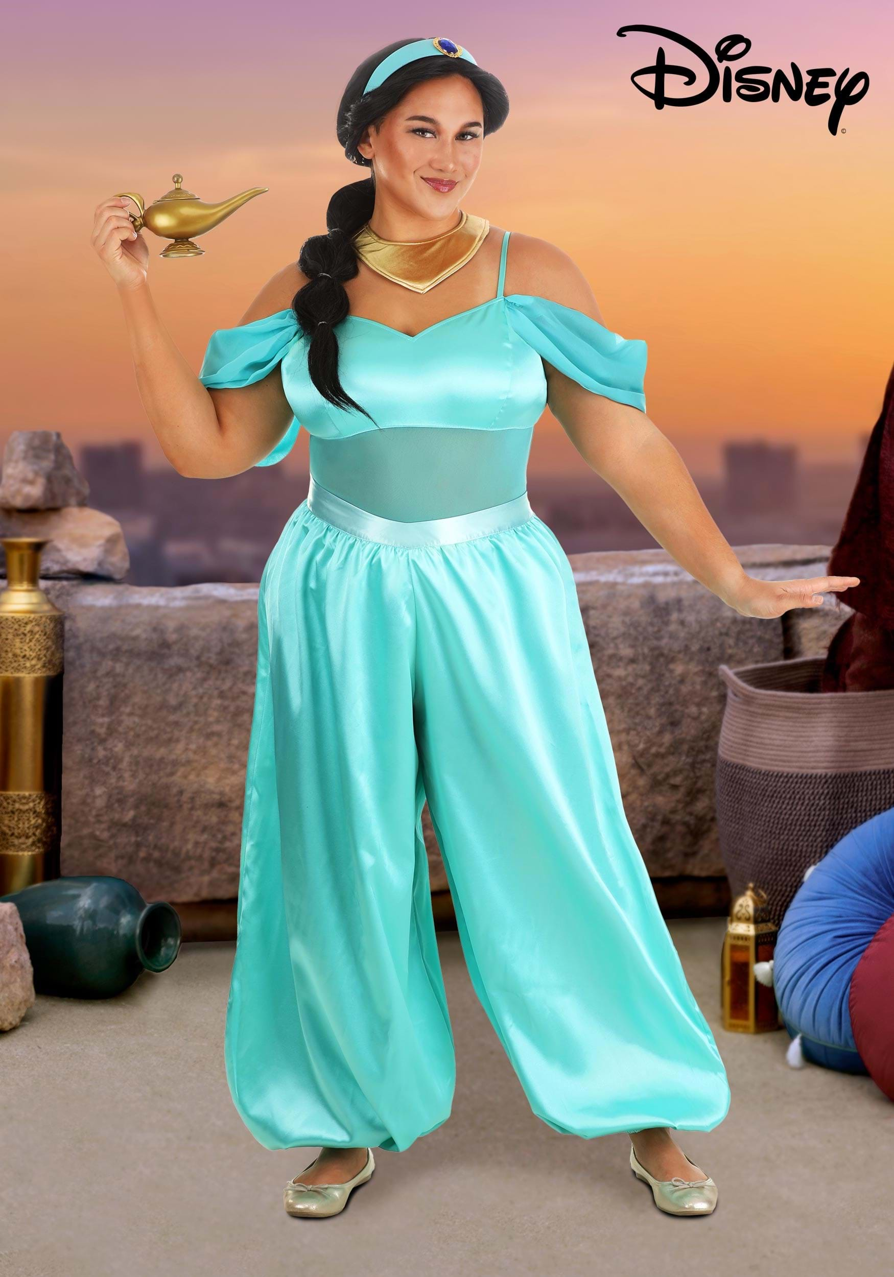 Plus Size Disney Aladdin Jasmine Women's Costume