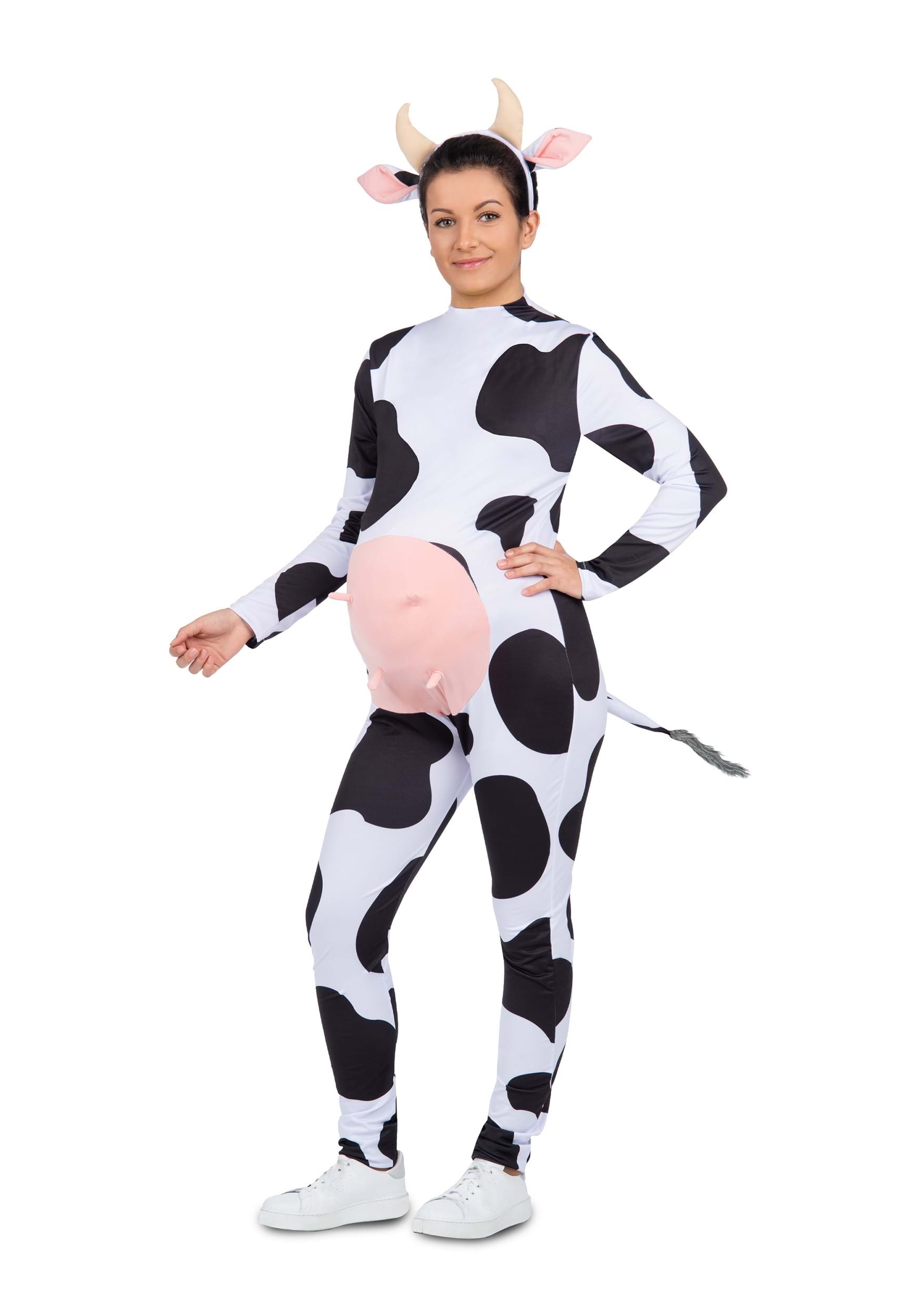 Women's Maternity Cow Halloween Costume