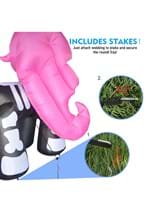 6 Foot Inflatable Skeleton Unicorn Alt 3