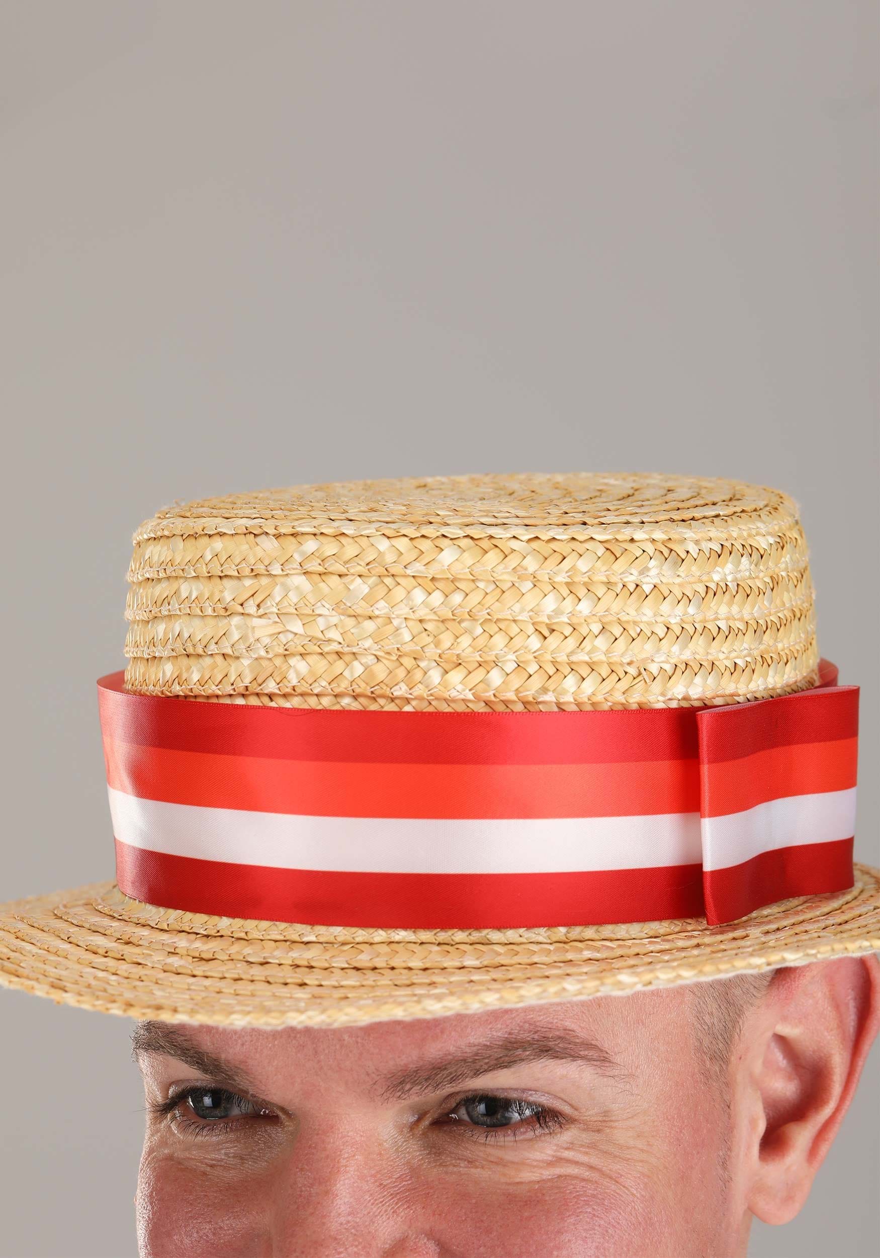 Adult Mary Poppins Bert Straw Hat