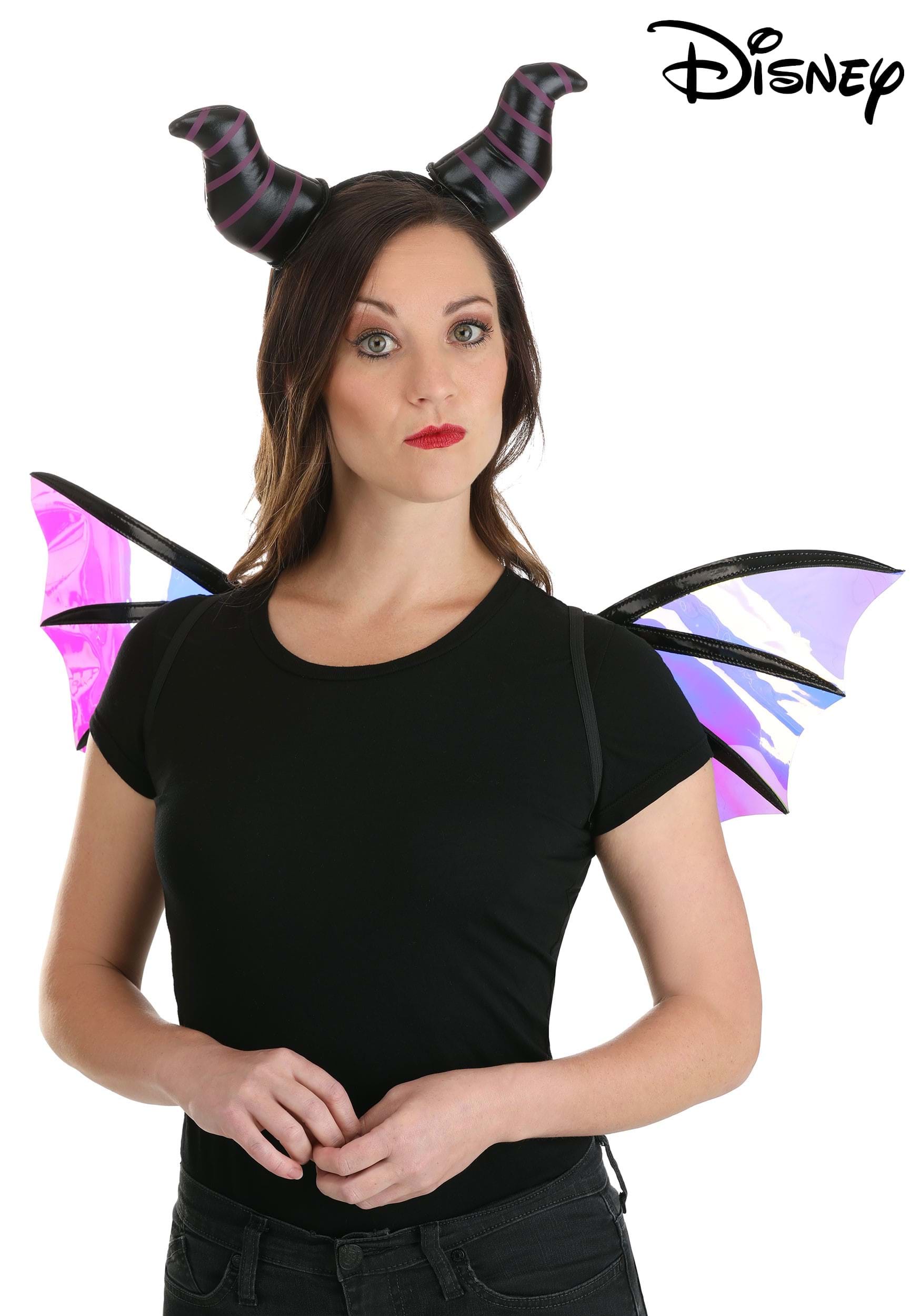Maleficent Dragon Horns Headband and Wings Kit