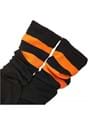 Women's Thigh High Black Athletic Socks w/ Orange  Alt 1