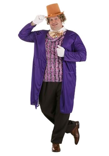 Men's Plus Size Willy Wonka Costume