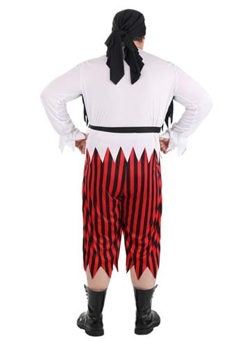 Plus Size Scallywag Pirate Men's Costume